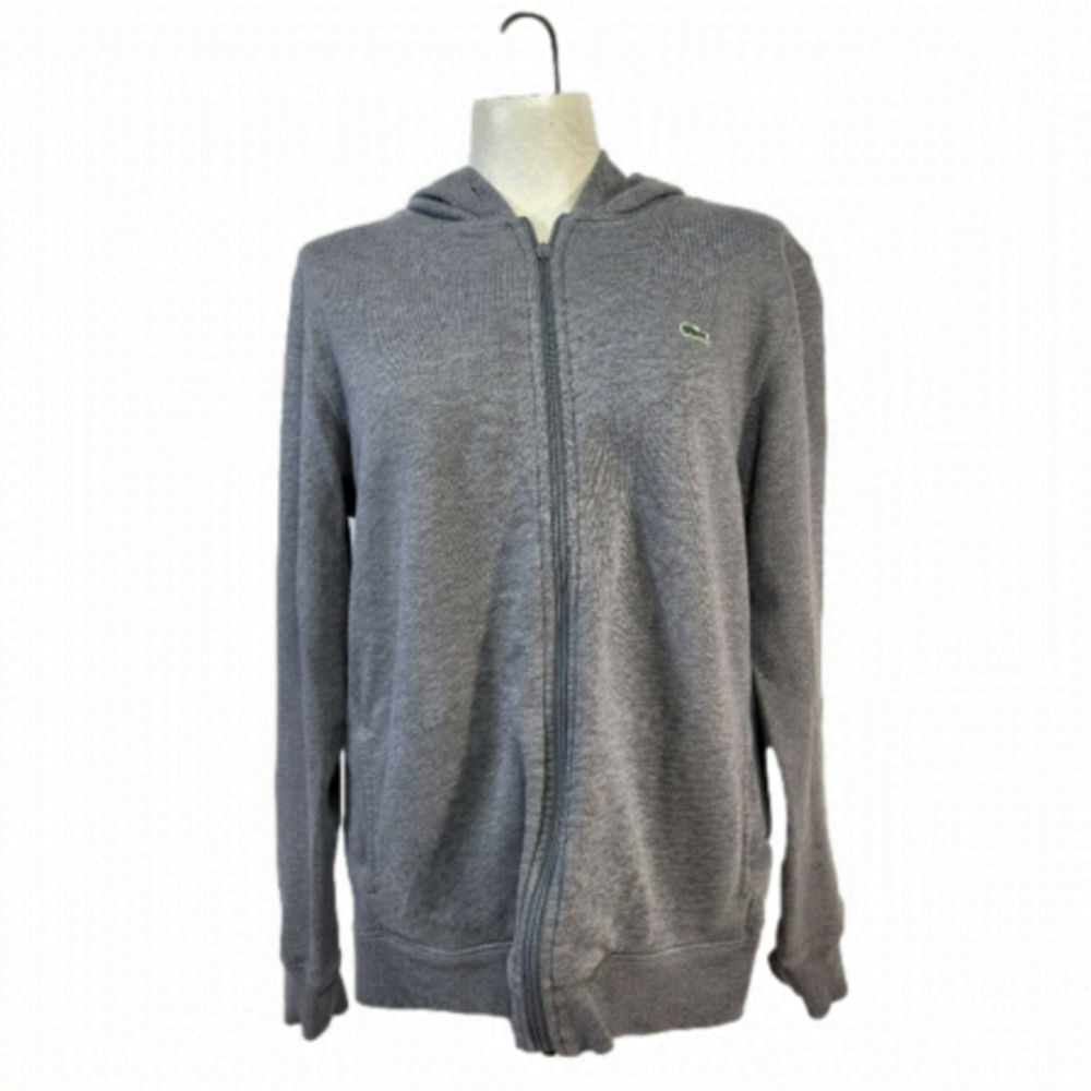 Lacoste Grey Hooded Sweater